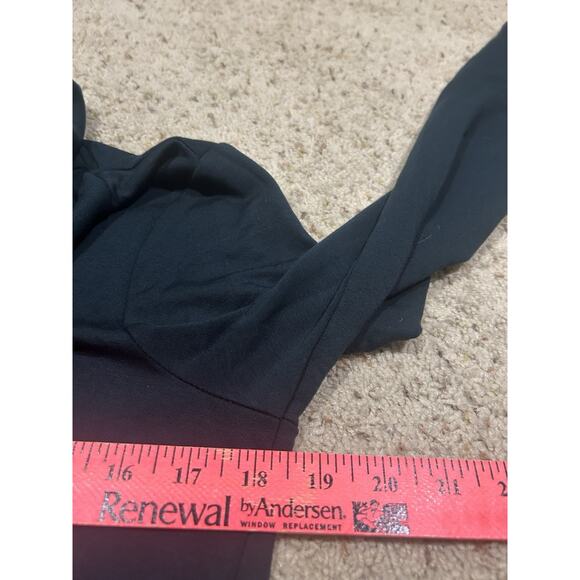 New Lou & Grey x LOFT size M Dress Sweatshirt Cowl Neck Cozy DARK GREEN NWT G25 - Picture 7 of 10